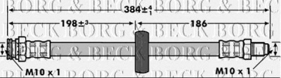 BORG & BECK bbh6911 -  Тормозной шланг